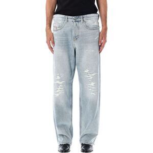 DIESEL Men's Straight Leg Denim Jeans Men LIGHT BLUE Pants